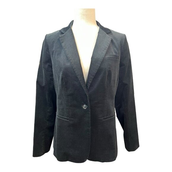 Banana Republic Jackets & Blazers - Banana Republic Womens Long Lean Velvet Blazer~Size Unknown (No Tag)~Black L5 08